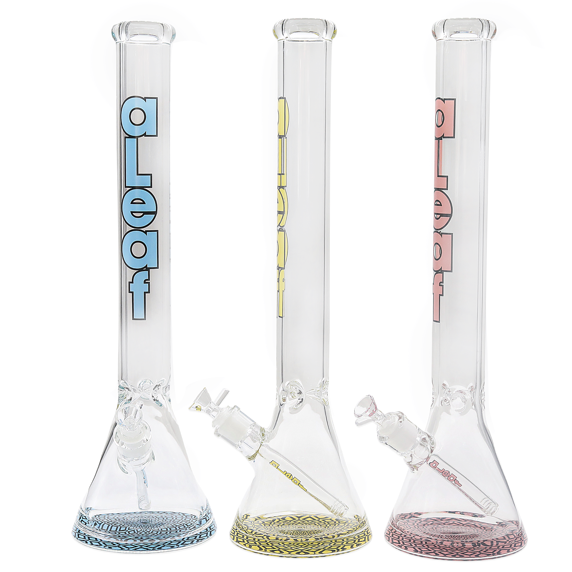 ALEAF Abstract Design Beaker Waterpipe (AL8002) | 20 inches | Assorted Colors product image